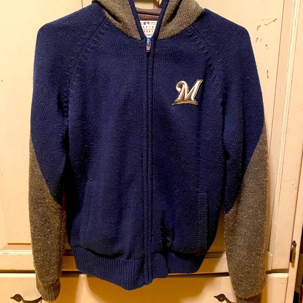 Milwaukee Brewers Full Zip Sweater